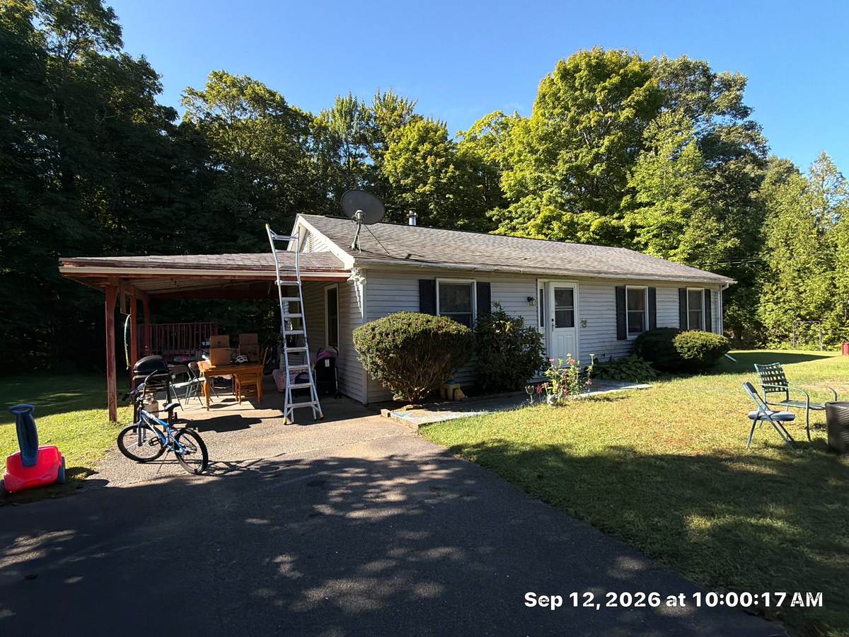 satellite dish on a home during roof replacement