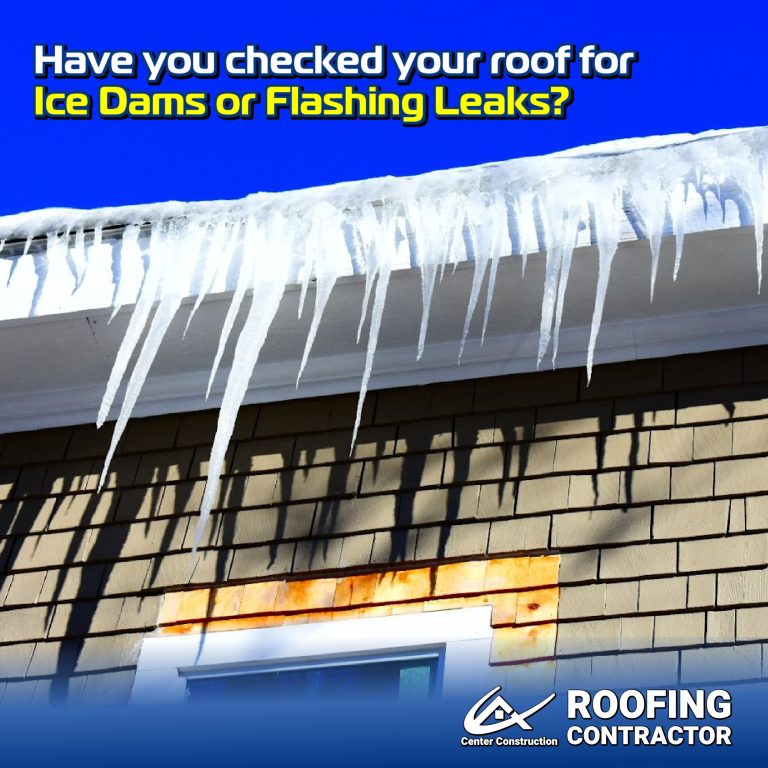 Ice Dams and Flashing Leaks Inspection