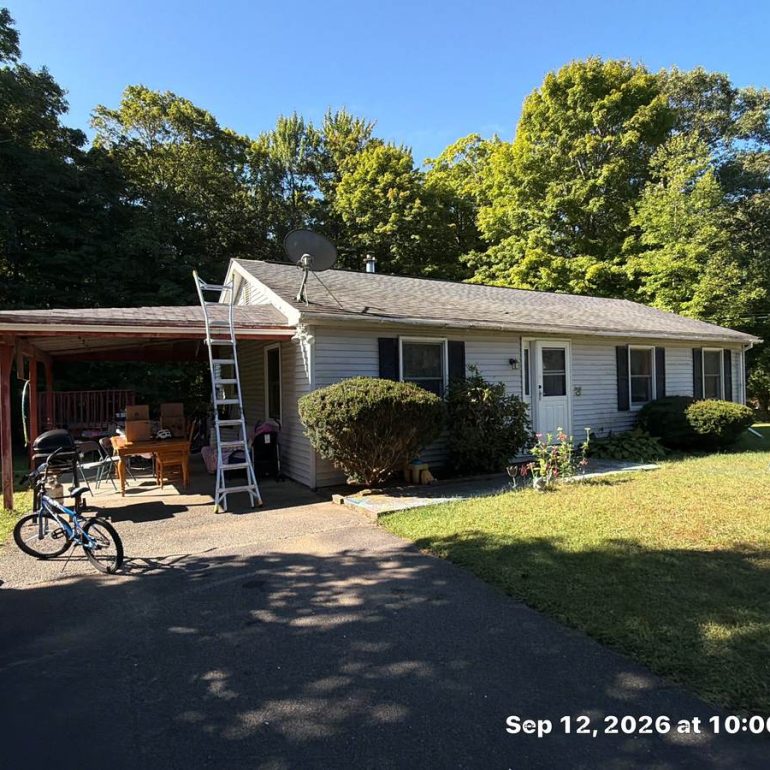 Satellite Dish Roof Replacement: What Happens to Your Dish When You Get a New Roof? satellite dish roof replacement ranch home satellite dish on a home during roof replacement