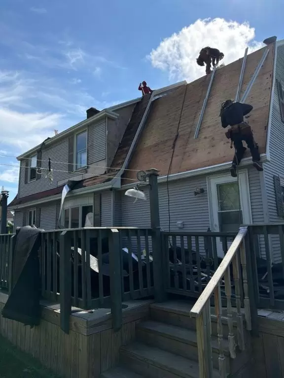 Completed siding project
